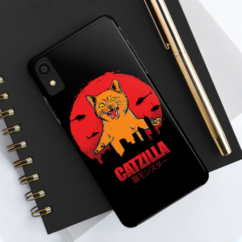 Furious Orange Catzilla - Tough Phone Cases, Case-Mate - Image 30