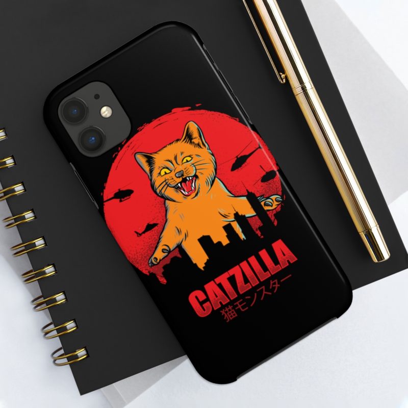 Furious Orange Catzilla - Tough Phone Cases, Case-Mate - Image 24
