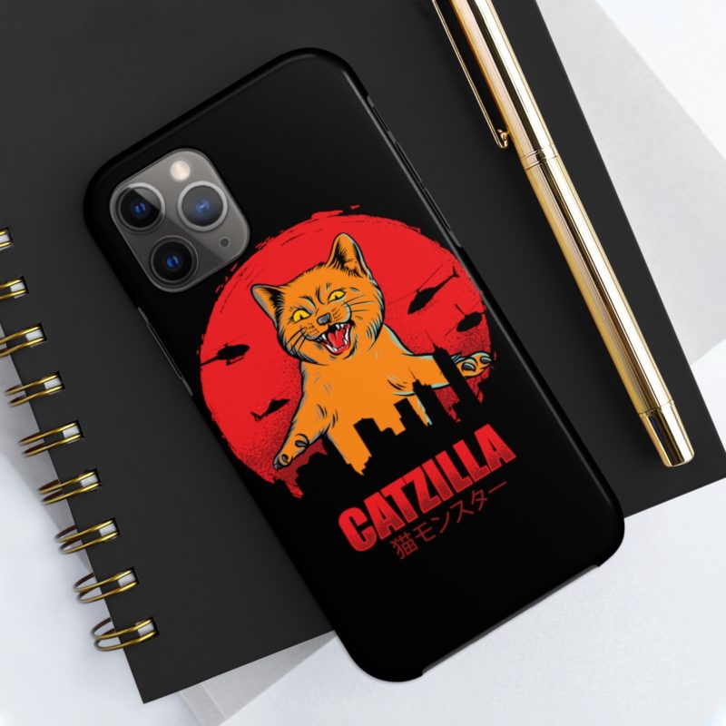 Furious Orange Catzilla - Tough Phone Cases, Case-Mate - Image 26