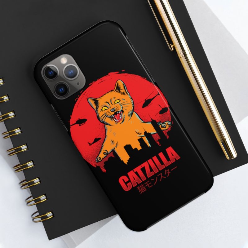 Furious Orange Catzilla - Tough Phone Cases, Case-Mate - Image 28