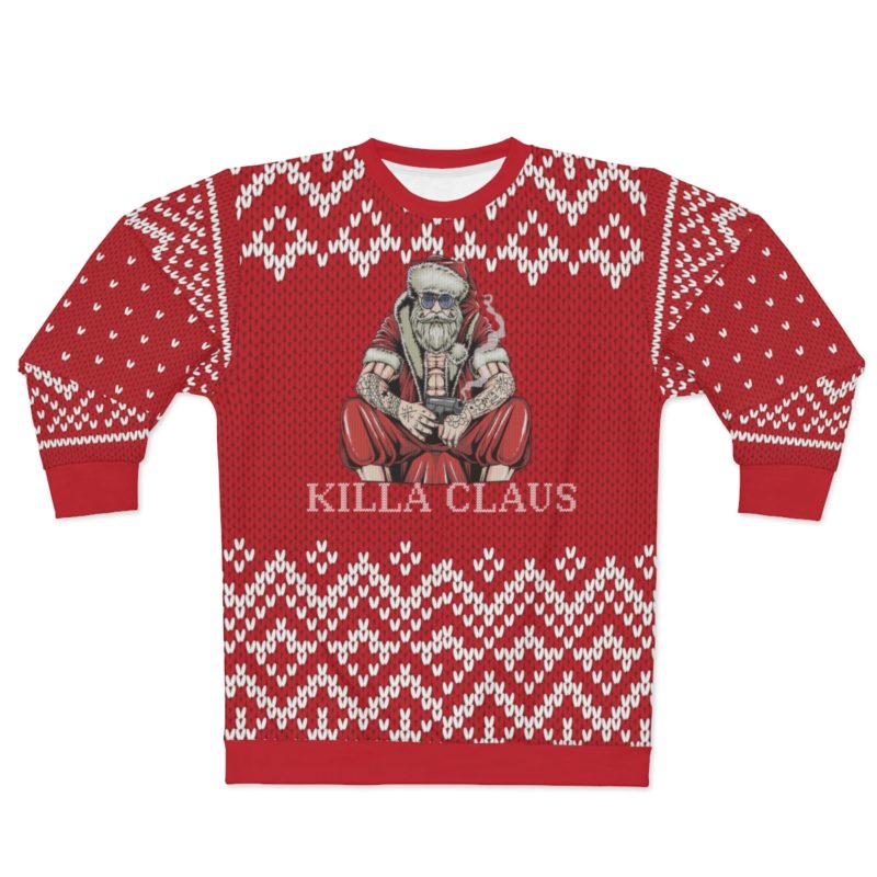 Killa Claus Hardcore Punk Santa AOP Unisex Sweatshirt