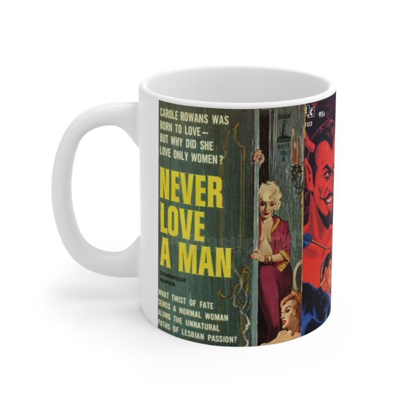 Lesbian Pulp Ceramic Mug 11oz - Image 2