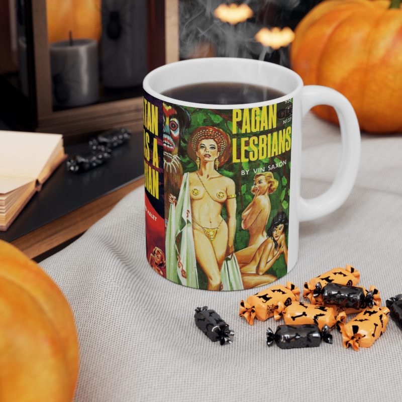 Lesbian Pulp Ceramic Mug 11oz - Image 6