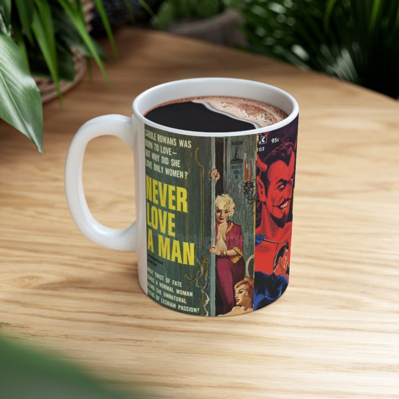 Lesbian Pulp Ceramic Mug 11oz - Image 8