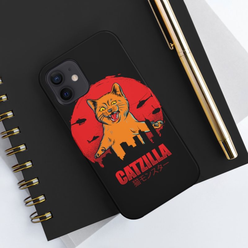 Furious Orange Catzilla - Tough Phone Cases, Case-Mate - Image 16