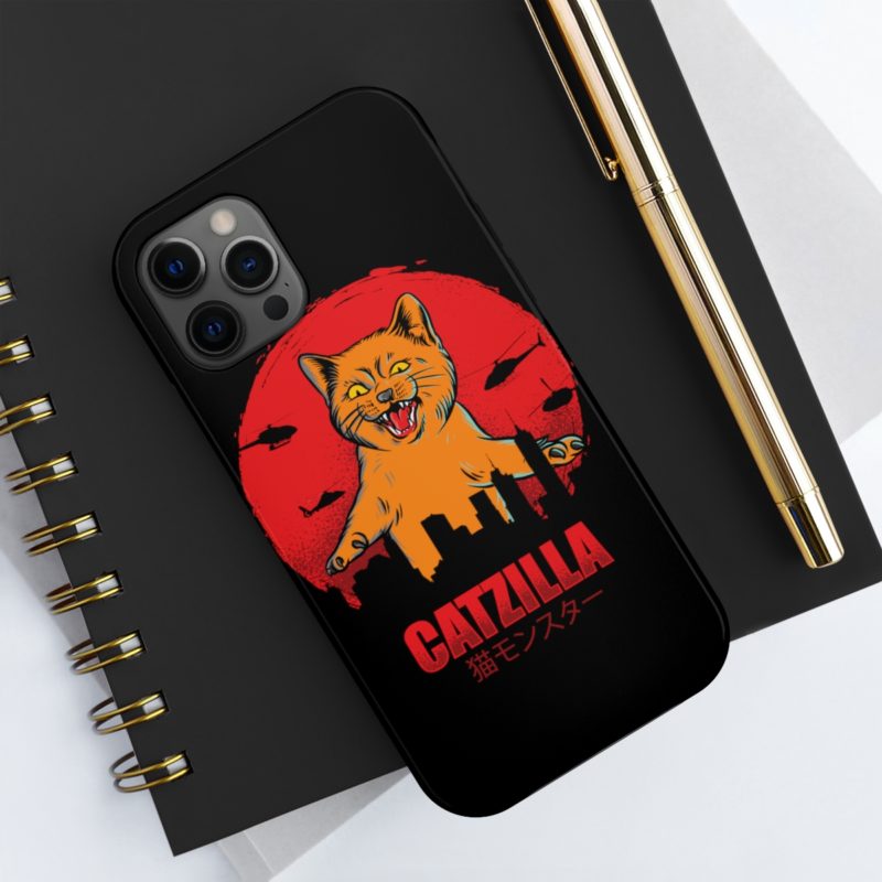 Furious Orange Catzilla - Tough Phone Cases, Case-Mate - Image 18