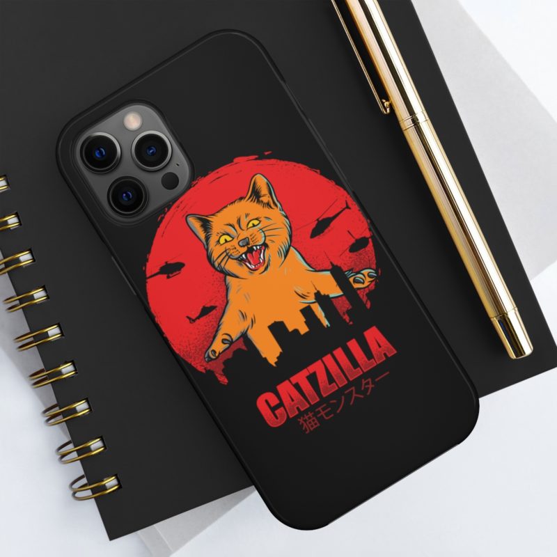 Furious Orange Catzilla - Tough Phone Cases, Case-Mate - Image 20