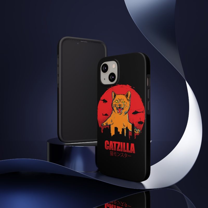 Furious Orange Catzilla - Tough Phone Cases, Case-Mate - Image 8