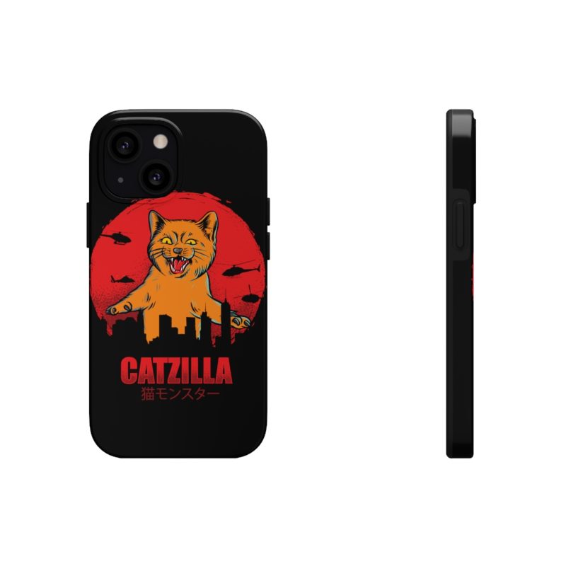 Furious Orange Catzilla - Tough Phone Cases, Case-Mate - Image 9