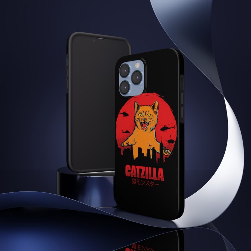 Furious Orange Catzilla - Tough Phone Cases, Case-Mate - Image 12