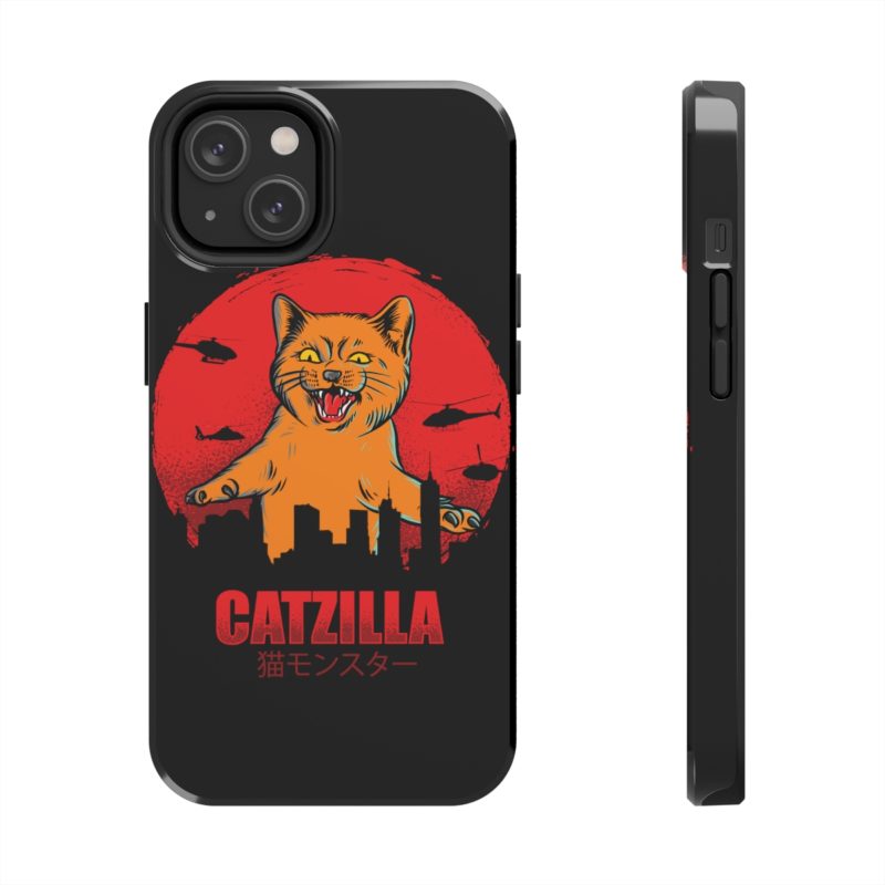 Furious Orange Catzilla - Tough Phone Cases, Case-Mate - Image 3