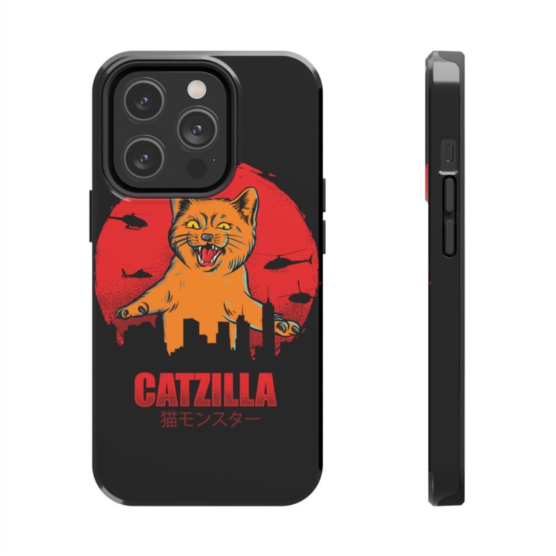 Furious Orange Catzilla - Tough Phone Cases, Case-Mate - Image 5