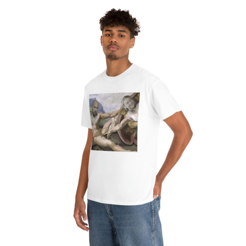 Greta Thunberg Michelangelo style Clapback To Andrew Tate Unisex Heavy Cotton Tee - Image 10