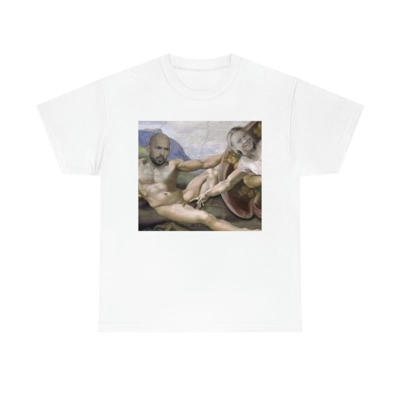 Greta Thunberg Michelangelo style Clapback To Andrew Tate Unisex Heavy Cotton Tee - Image 7