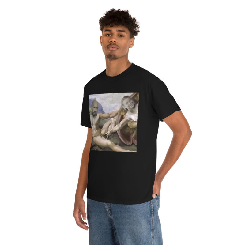 Greta Thunberg Michelangelo style Clapback To Andrew Tate Unisex Heavy Cotton Tee - Image 5