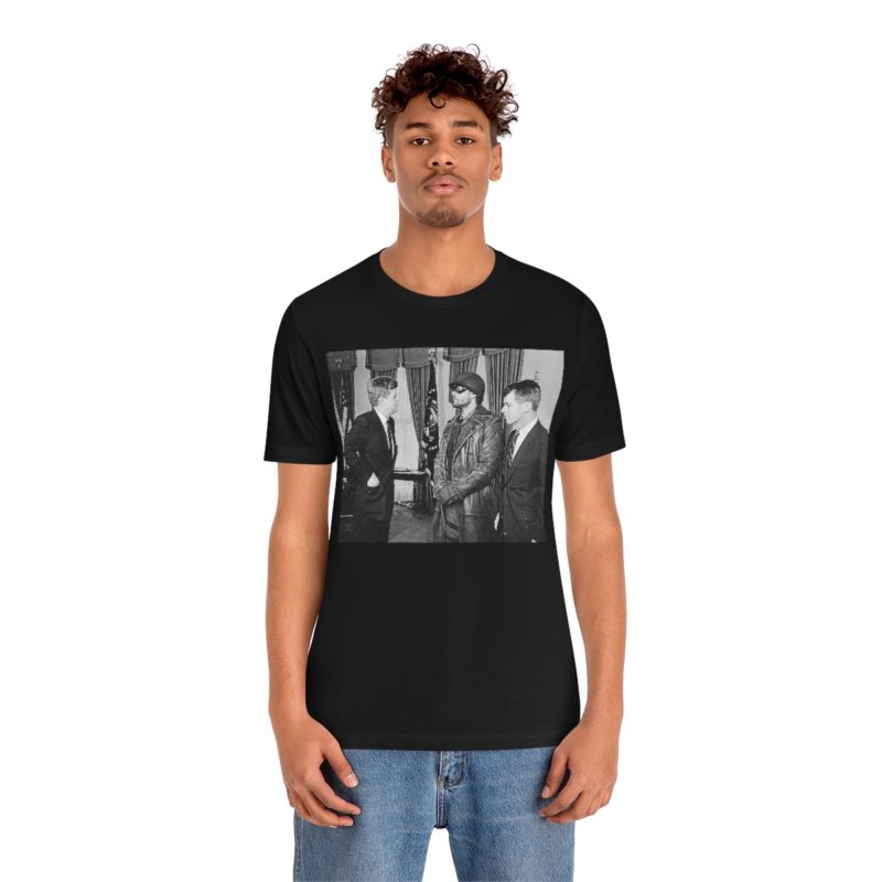 When Soldier Boy met John and Bobby Kennedy 1960s Unisex Jersey Short Sleeve Tee - Image 3