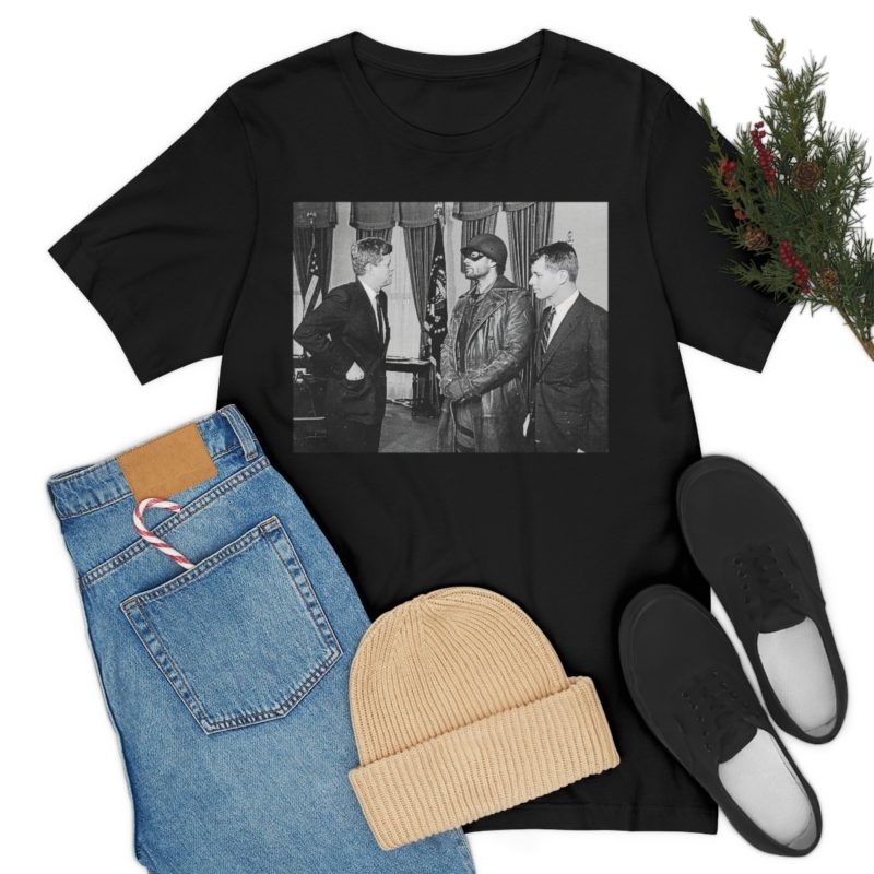 When Soldier Boy met John and Bobby Kennedy 1960s Unisex Jersey Short Sleeve Tee - Image 7