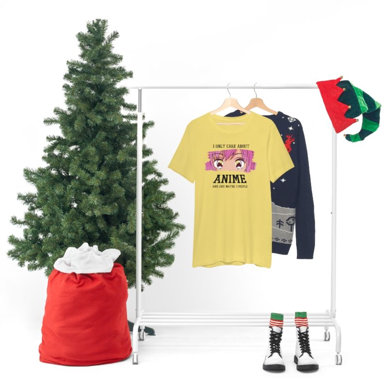 I Only Care About Anime and like maybe 3 people - Unisex Jersey Short Sleeve Tee - Image 62