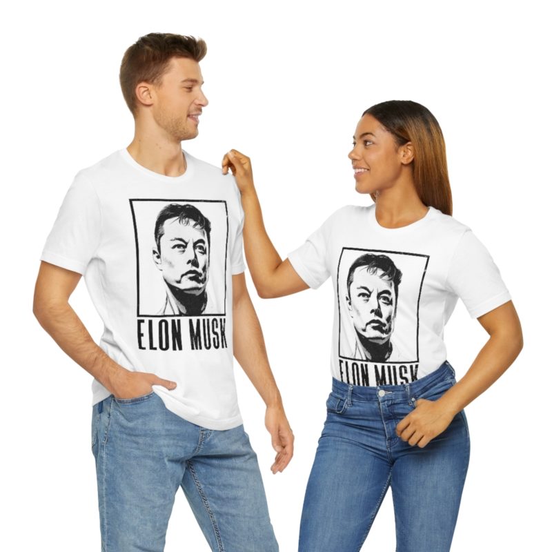 Elon Musk T-Shirt - Musk T-shirt art Unisex Jersey Short Sleeve Tee - Image 10