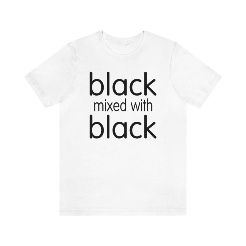 Black Mixed With Black - Unisex Jersey Short Sleeve Tee - Image 6