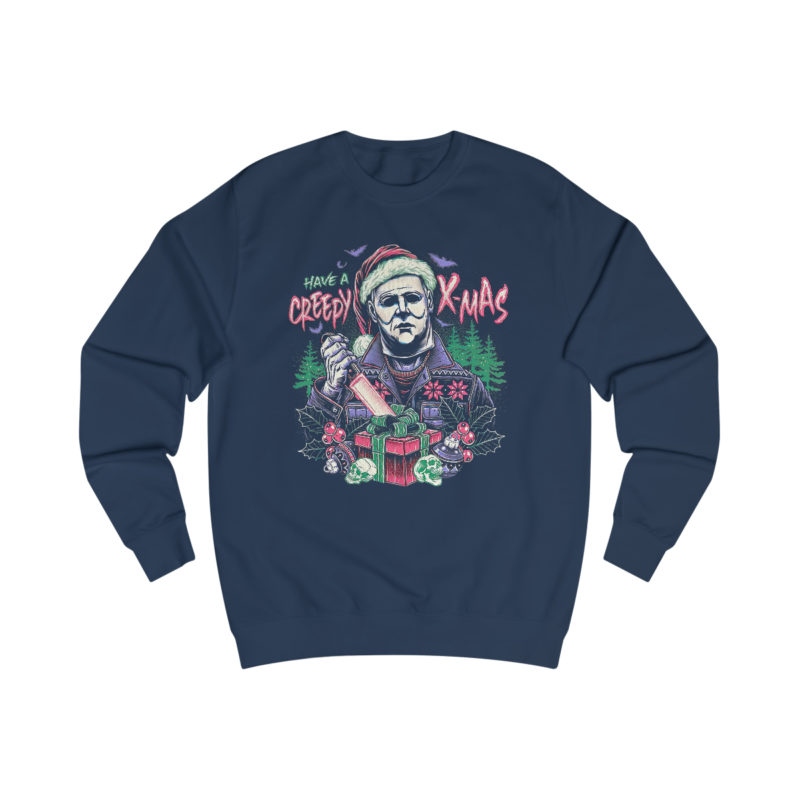 Mike Myers Have A Creepy Xmas Men's Sweatshirt - Image 5