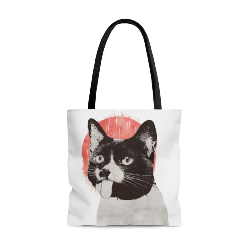 Cat Illustration - Tongue Out Cute AOP Tote Bag - Image 5