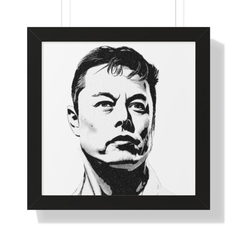 Telsa and Twitter CEO ELON MUSK Framed Vertical Poster - Image 13