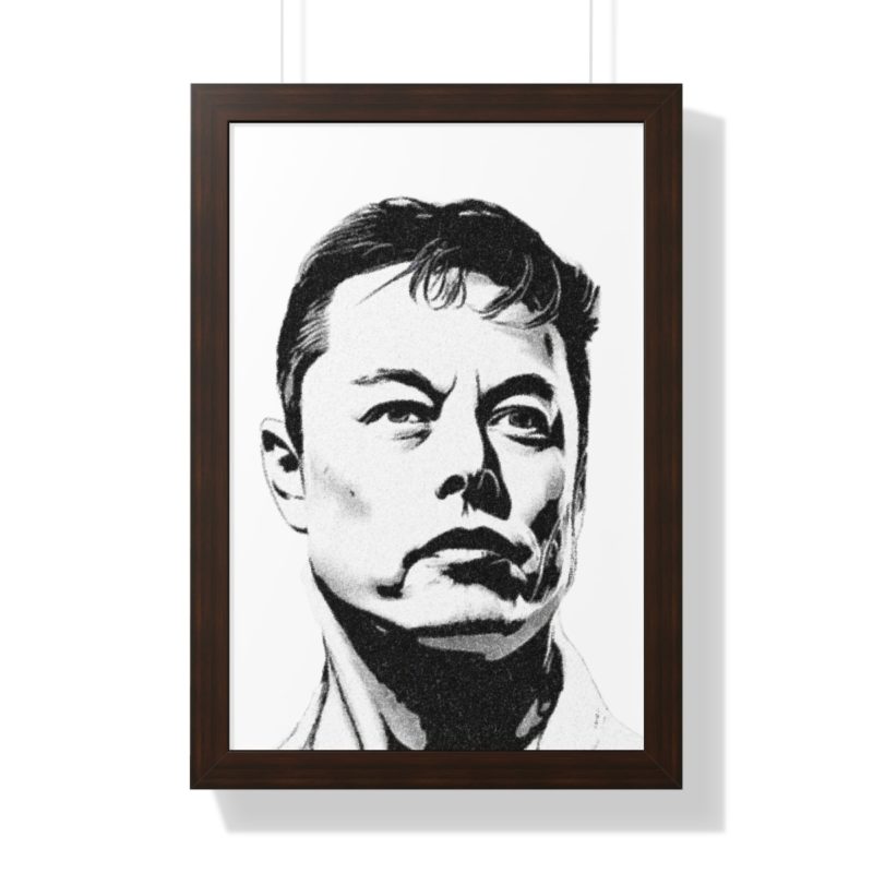 Telsa and Twitter CEO ELON MUSK Framed Vertical Poster - Image 31