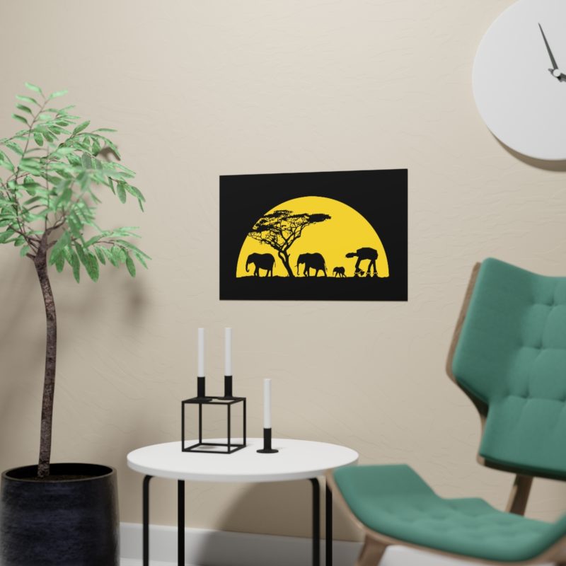 AT-AT Sunset Horizontal Matte Posters - Image 5