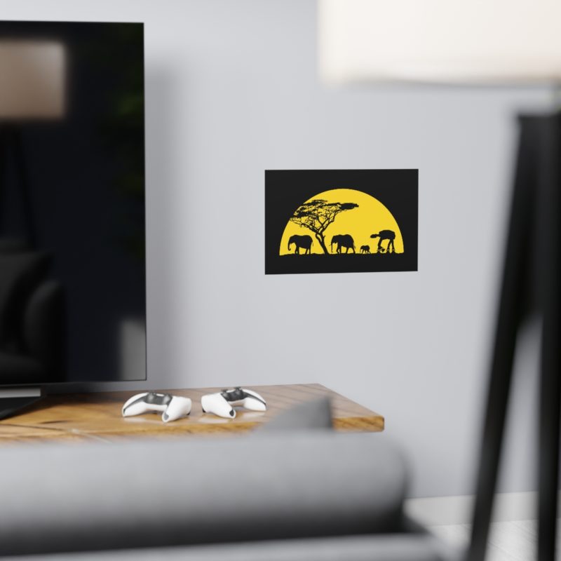 AT-AT Sunset Horizontal Matte Posters - Image 6