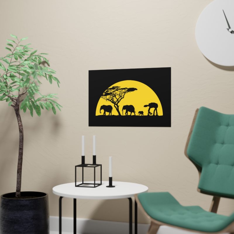 AT-AT Sunset Horizontal Matte Posters - Image 8