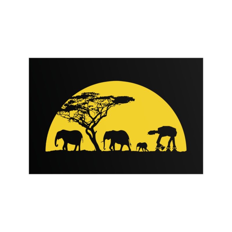 AT-AT Sunset Horizontal Matte Posters - Image 7