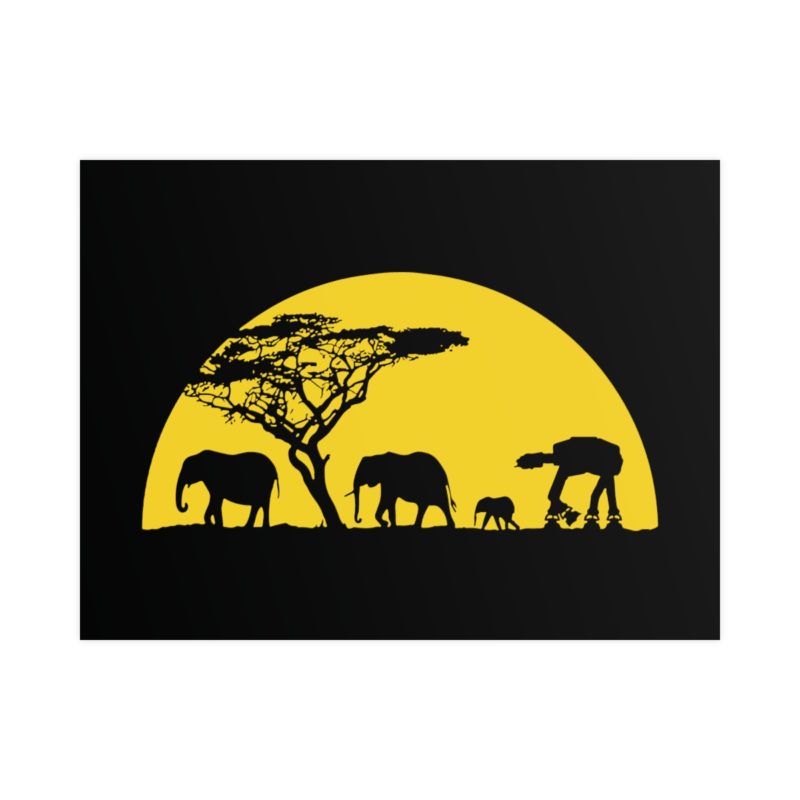 AT-AT Sunset Horizontal Matte Posters - Image 13