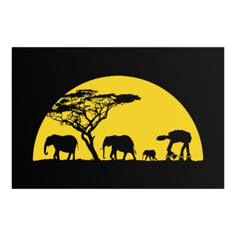 AT-AT Sunset Horizontal Matte Posters - Image 16