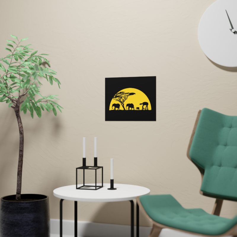 AT-AT Sunset Horizontal Matte Posters - Image 2