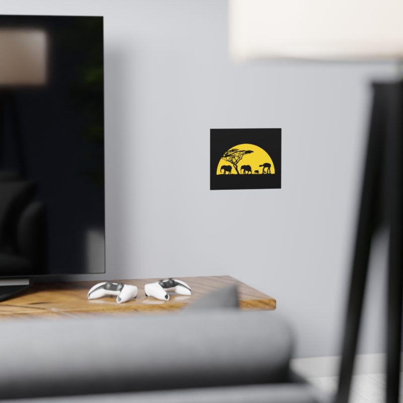 AT-AT Sunset Horizontal Matte Posters - Image 3