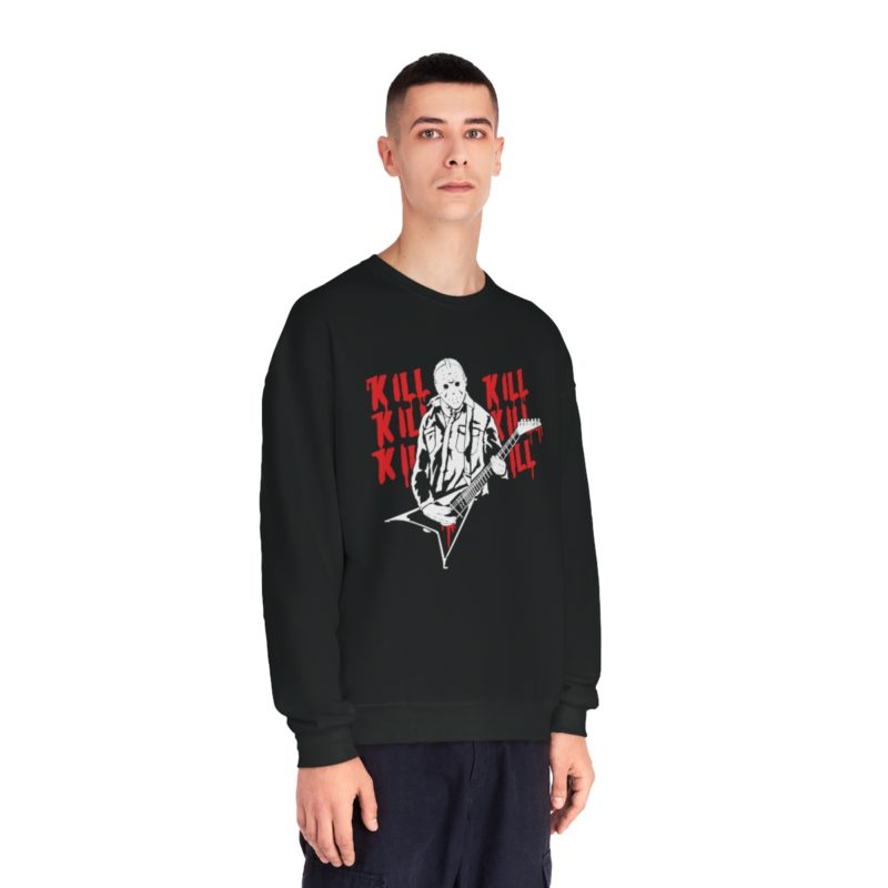 KILL KILL KILL - Jason Plays Death Metal Guitar Unisex NuBlend® Crewneck Sweatshirt - Image 2