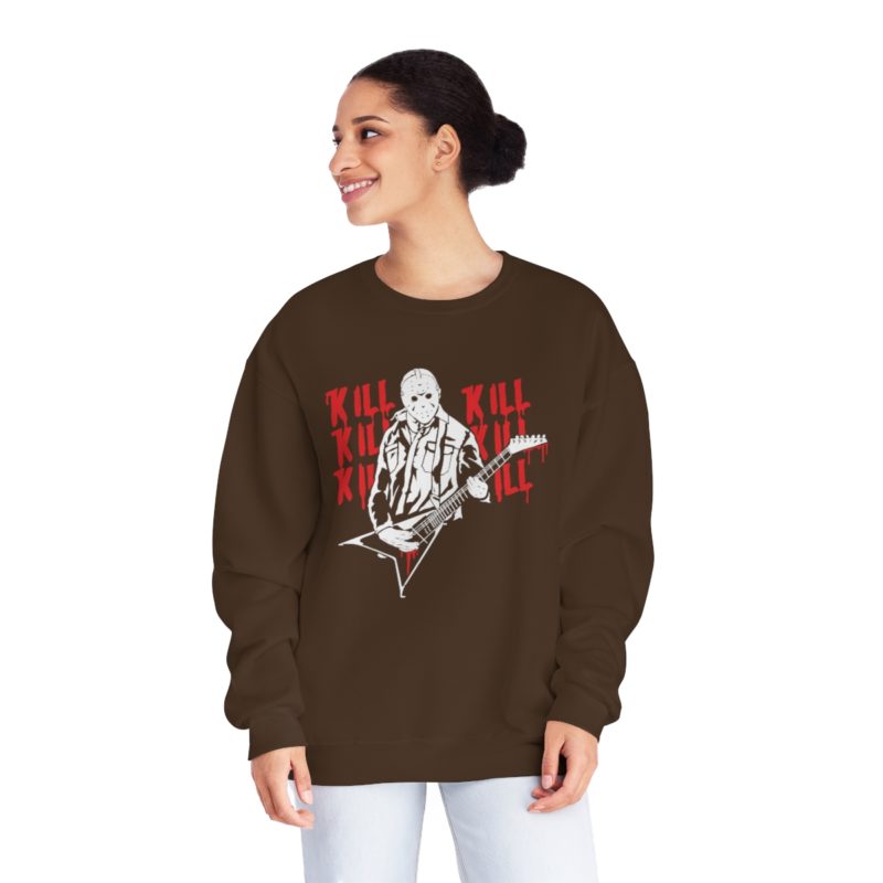 KILL KILL KILL - Jason Plays Death Metal Guitar Unisex NuBlend® Crewneck Sweatshirt - Image 9