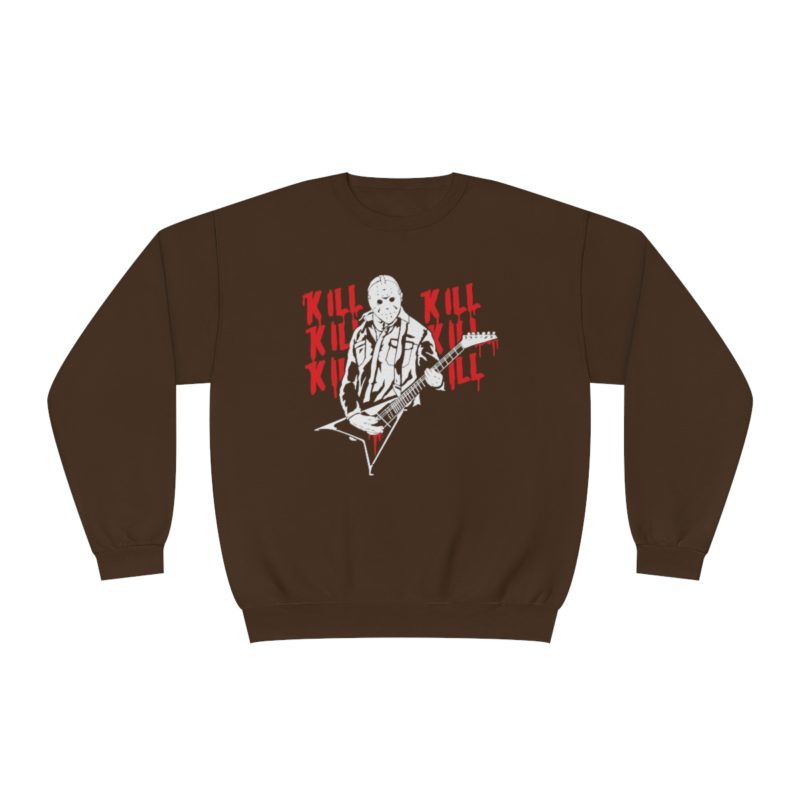 KILL KILL KILL - Jason Plays Death Metal Guitar Unisex NuBlend® Crewneck Sweatshirt - Image 7