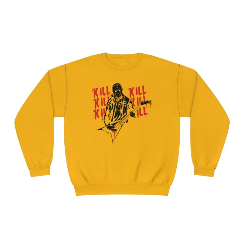 KILL KILL KILL - Jason Plays Death Metal Guitar Unisex NuBlend® Crewneck Sweatshirt - Image 4