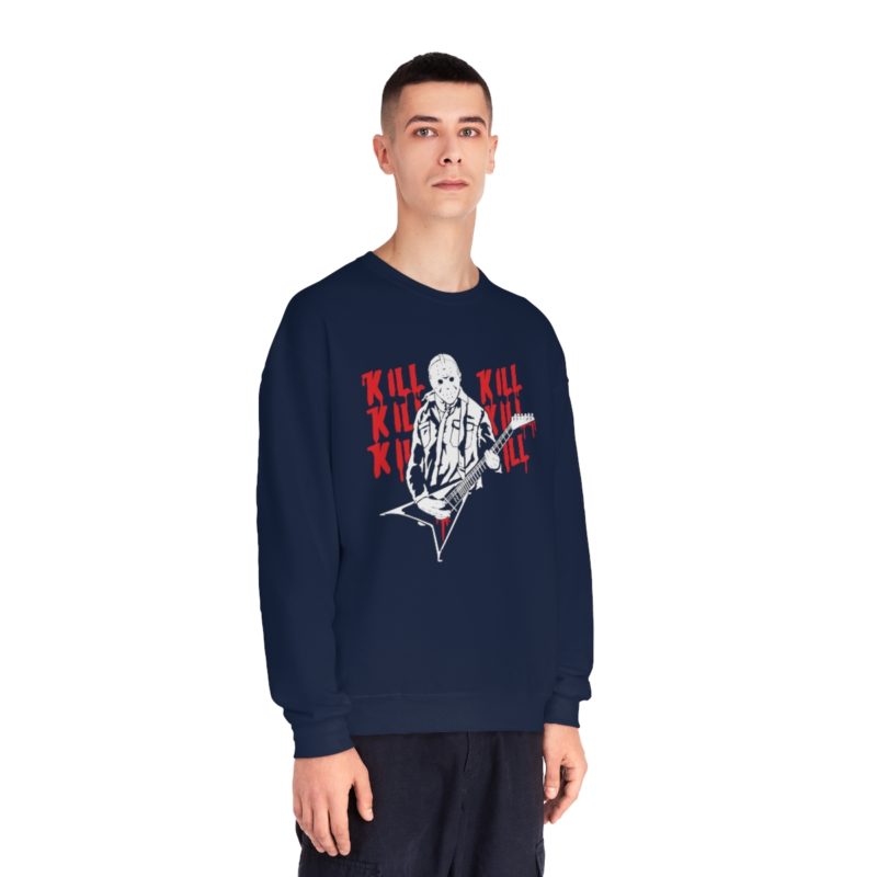 KILL KILL KILL - Jason Plays Death Metal Guitar Unisex NuBlend® Crewneck Sweatshirt - Image 14
