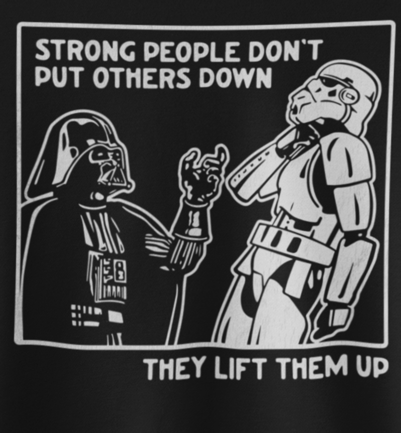 Strong People Don't Put Other's Down - Darth Vader Choking Stormtrooper  Unisex NuBlend® Crewneck Sweatshirt - Image 6