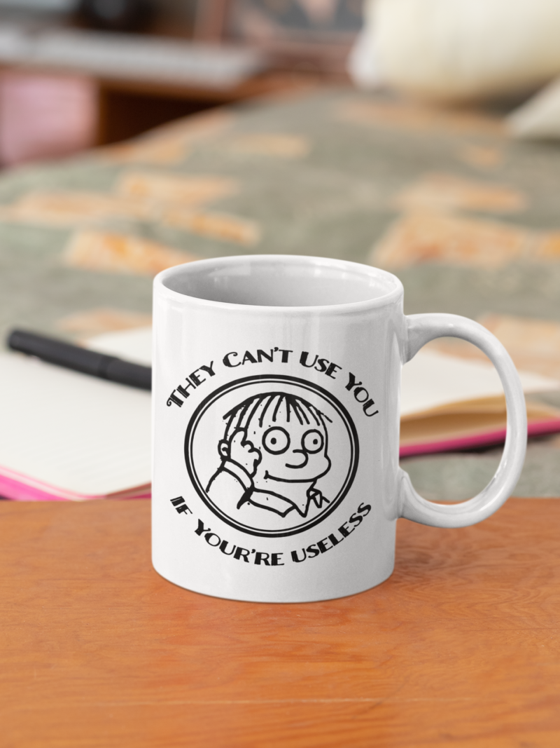 Ralph Wiggum - They Can't Use You If You're Useless Coffee Mug 11oz - Image 2