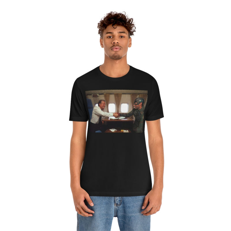That Time When Solider Boy Rode Air Force One with President Jimmy Carter Unisex Jersey Short Sleeve Tee - Image 3