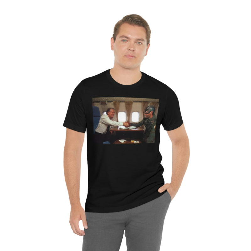 That Time When Solider Boy Rode Air Force One with President Jimmy Carter Unisex Jersey Short Sleeve Tee - Image 5