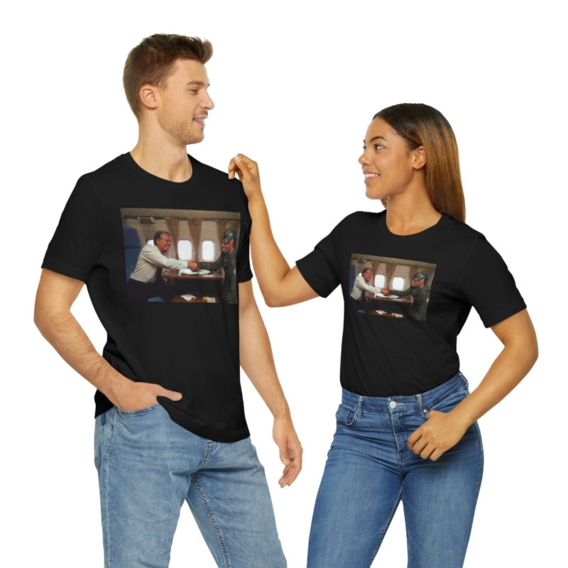 That Time When Solider Boy Rode Air Force One with President Jimmy Carter Unisex Jersey Short Sleeve Tee - Image 9