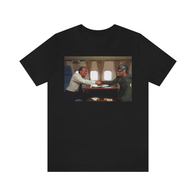 That Time When Solider Boy Rode Air Force One with President Jimmy Carter Unisex Jersey Short Sleeve Tee