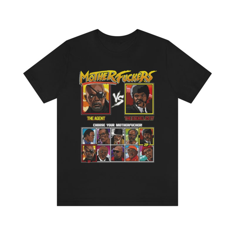 Sam Jackson Mother F**kers Game Player Style Bella + Canvas Unisex Jersey Short Sleeve Tee