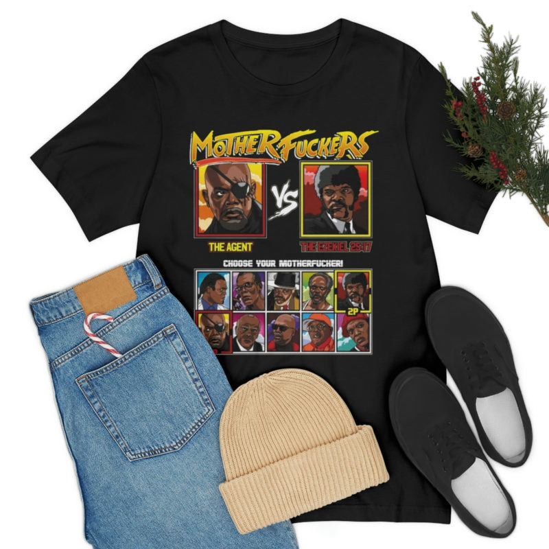 Sam Jackson Mother F**kers Game Player Style Bella + Canvas Unisex Jersey Short Sleeve Tee - Image 7