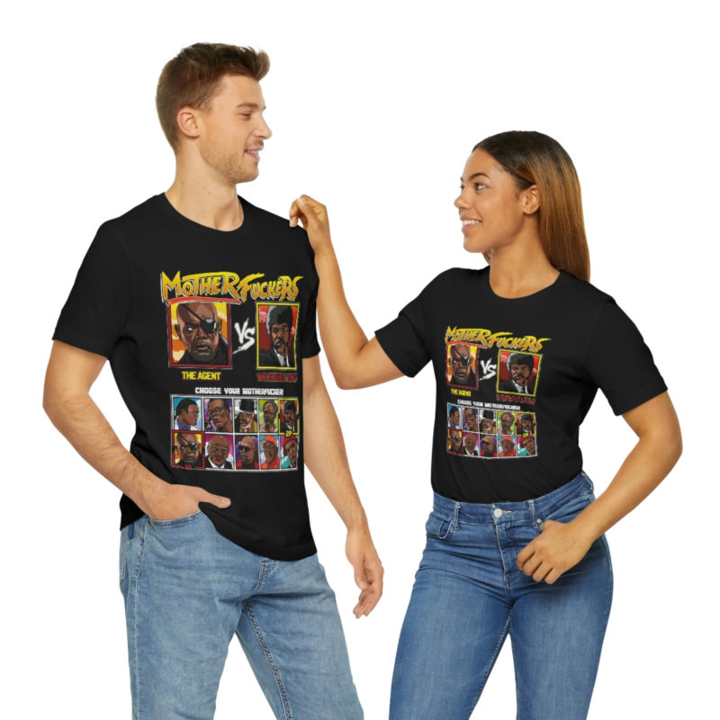 Sam Jackson Mother F**kers Game Player Style Bella + Canvas Unisex Jersey Short Sleeve Tee - Image 9